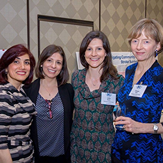 group posing at the event